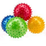 Мяч надувной массажный d-20 см. (матер.:ПВХ, цвета Mix:красный/синий/зеленый/розовый/жёлтый) F18570